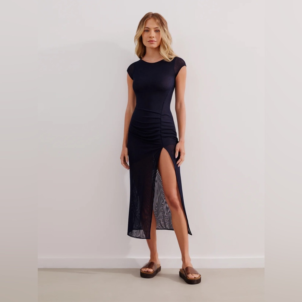 VIX - SUSI MIDI DRESS NAVY BLUE